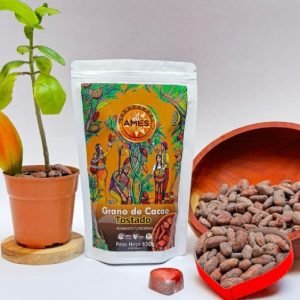 Granos de cacao tostado